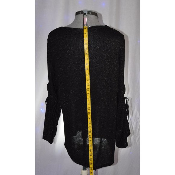 Juicy Couture Black Metallic Sweater sixe XXL - Picture 6 of 9